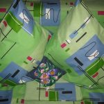 Parure verte de calicot