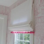 Stores romains blancs avec bumbons