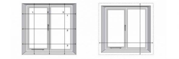 We take measurements inside or outside the opening