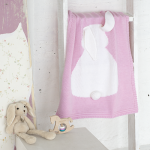 Couverture enfant avec oreilles Bunny
