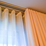 Riel cortina de doble hilera para cortinas