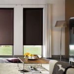 design de rolo de cortinas escuras