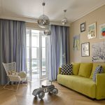 Habillage des rideaux des portes de balcon