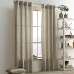 Rideaux droits gris clair