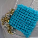 Couverture bleue pour un nouveau-né faites-le vous-même