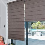 Stores romains cascade bruns