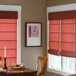 Stores romains Cascade en rouge brun