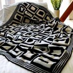 Couvre-lit patchwork blanc et noir doux