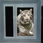 Unusual blinds with a tiger pattern