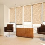 Original rolshtora for a drawing room in style minimalism