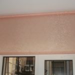 Peach blinds for window