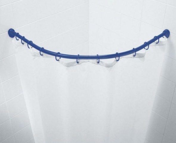 Halbkreisförmige blaue Leiste