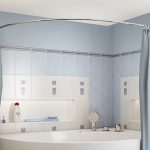 Cornice da bagno semicircolare