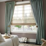 Stores romains translucides complets avec classique pour chambre à coucher