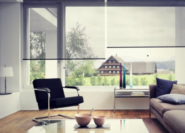 Transparent roller blinds