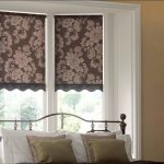Straight roman curtains in the bedroom