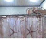Grondaia scorrevole in acciaio inox per tende in bagno