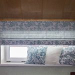 Roman blind for a small window in the attic