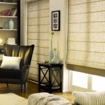 Roman curtains for windows to the floor