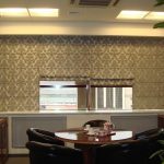 Roman curtains in 4 rows for a stylish living room