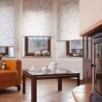 Salon design avec une vraie cheminée