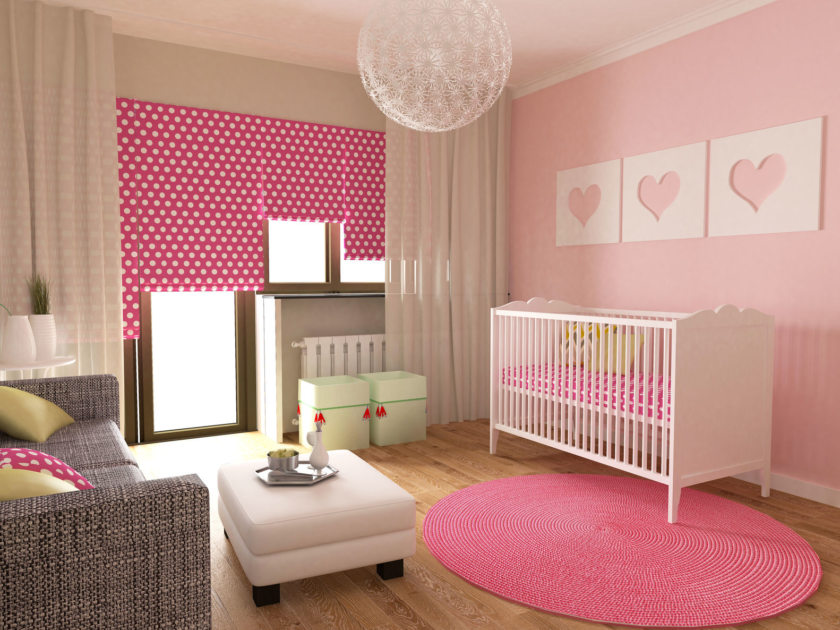 Conception de la chambre des enfants pour un nouveau-né