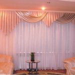 Rideau blanc élégant pour le salon