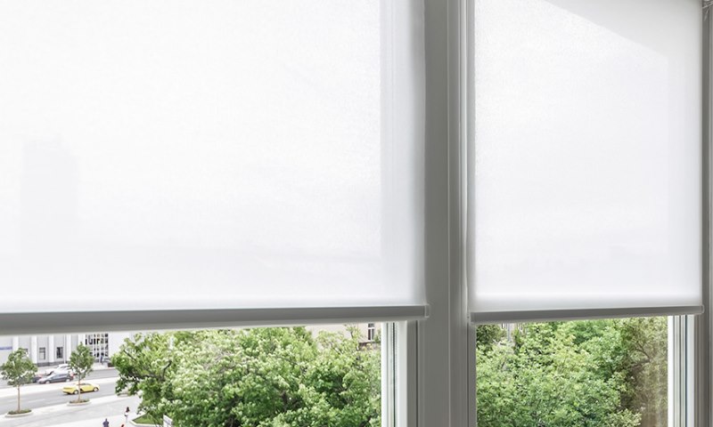 Tenda in cotone bianco