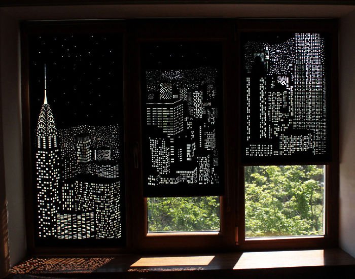Finestra a tre foglie con tapparelle New York