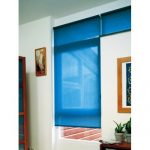 Stores bleus porte de balcon nya