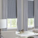 Rideaux romains synthétiques avec un petit motif