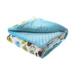 Couverture chaude double face de peluche et de draps