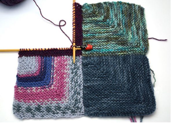 Plaid de carrés un chiffon