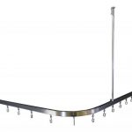 Eckhohlvorhangschiene mit Haken für Vorhänge