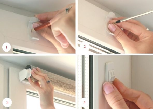 Installation with screws