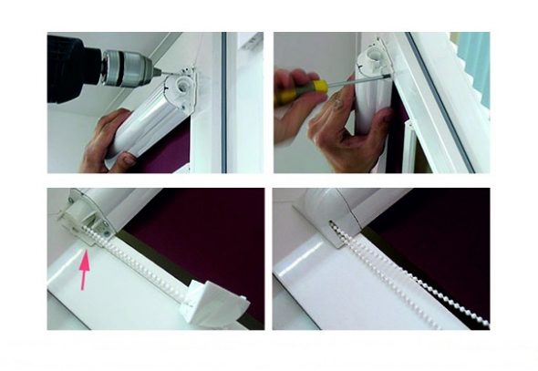 Installation with screws