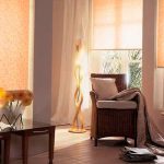 Cozy blinds complete with classic curtains for the living room