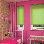 Green blinds for the children's room