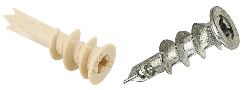 Plastic and metal dowel Driva