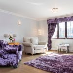 Beaux textiles couleurs mauves