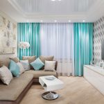 Plafond éclairé dans le salon
