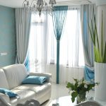 Rideaux de corde couleur turquoise