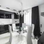 Façades de cuisine noires de style high-tech