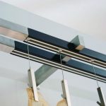 Hanging curtains on special clips