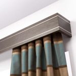 Aluminum cornice with wood imitation