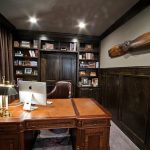 Meubles en bois dans une chambre classique