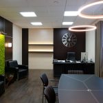 Mur vivant à l'intérieur du bureau