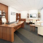Tapis sur le sol des bureaux