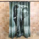 3D shower shower curtain