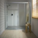 Stellane sliding partition in the shower